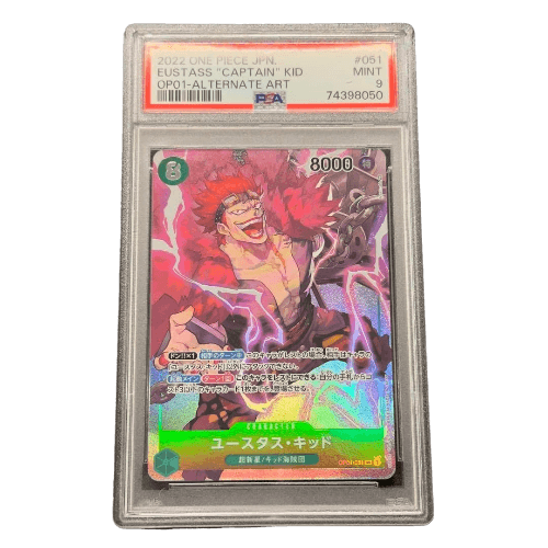 One Piece TCG – Eustass “Captain” Kid OP01/051 AA PSA9 [JAP]